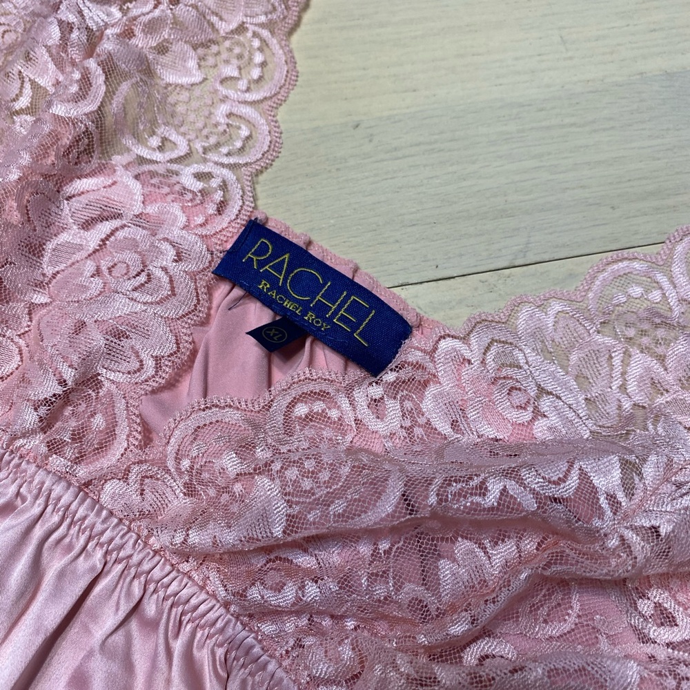 RACHEL Rachel Roy Pink Lace Pajama Top